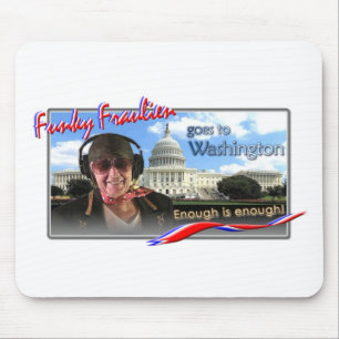 Flippiges Fraulien geht nach Washington Mousepad