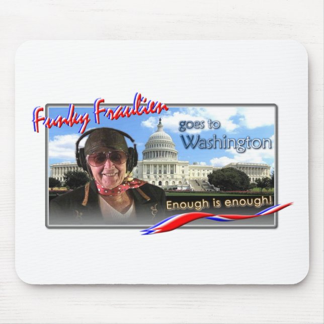 Flippiges Fraulien geht nach Washington Mousepad (Vorne)