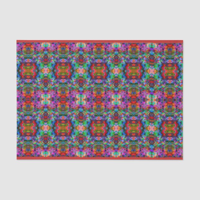 Flippiges Kaleidoskop-Muster Seidenpapier (Vorderseite)