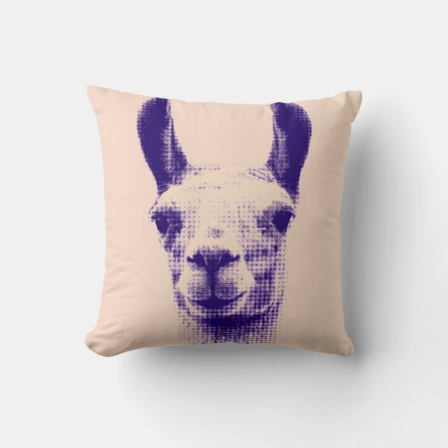 Flippiges Lama-Kissen Kissen (Vorderseite)