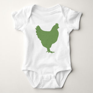 Flippiges modernes Huhn Baby Strampler