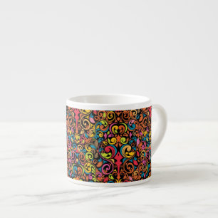 Flippiges Muster Espressotasse