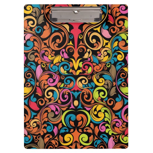 Flippiges Muster Klemmbrett (Vorderseite)