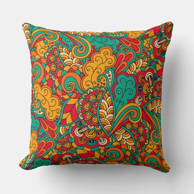 Flippiges psychedelisches 2_pillow kissen (Vorderseite)