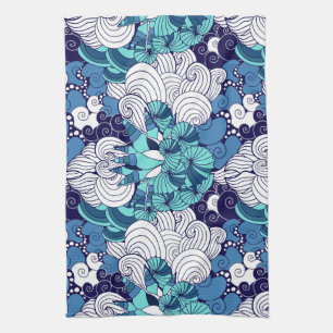 Flippiges Seashell-Muster Handtuch
