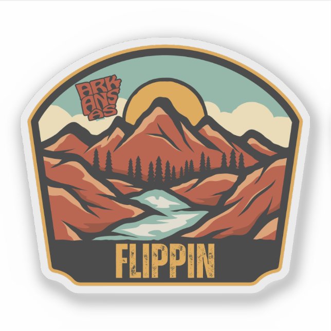 Flippin, Arkansas Aufkleber (Vorderseite)
