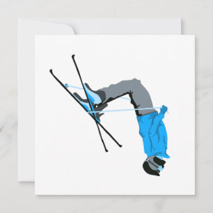 Flippin Out Ski Backflip Skifahrer Karte