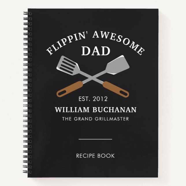 Flippin Phantastische Vater GRILLEN Vater Personal Notizbuch (Vorderseite)