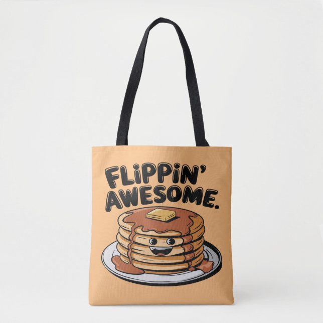 Flippins Phantastisches Pancake Stack Funny Breakf Tasche (Vorderseite)