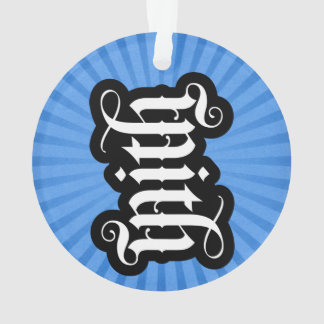 FlipScript-Ambigram-Ornament (Circle) Ornament