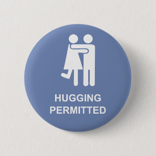 Flirt Abzeichen HUGGING obligatorisch Button