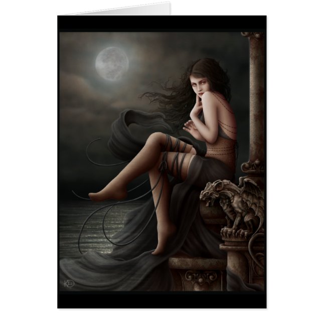 Flirt avec le coucher du soleil - carte vierge (Devant)