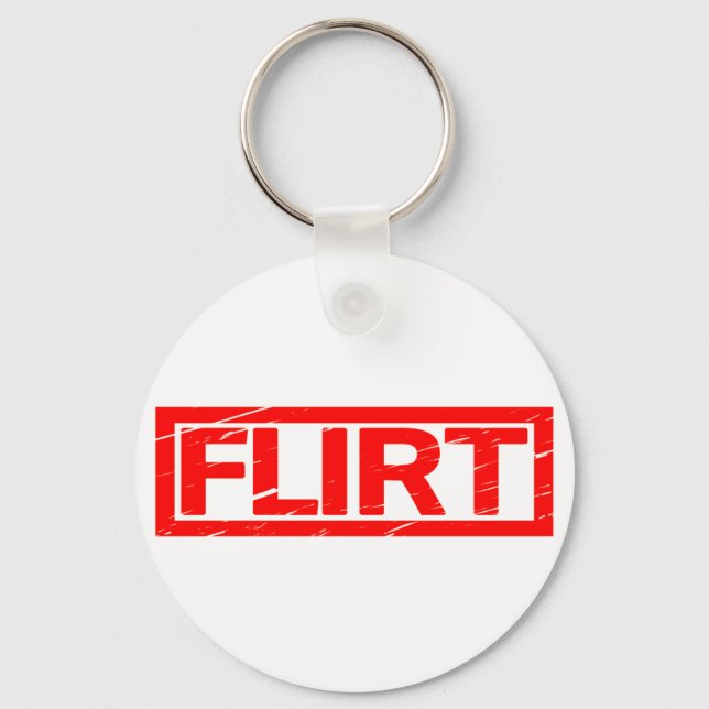 Flirt-Briefmarke Schlüsselanhänger (Vorderseite)