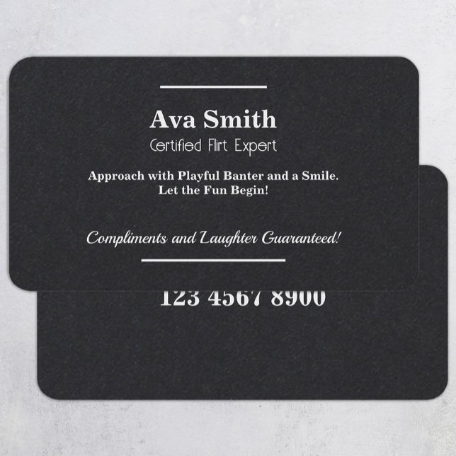 Flirt Charm Visitenkarte (Flirting)