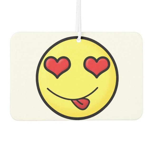 Flirt Emoji Autolufterfrischer (Vorderseite)