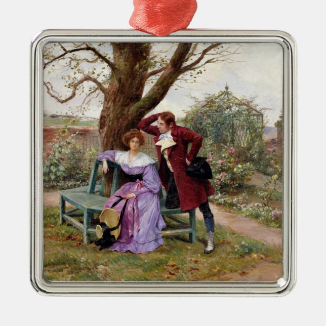 Flirt Ornament Aus Metall (Vorne)
