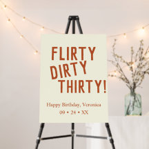 Flirt personnalisé sale trente drôle anniversaire