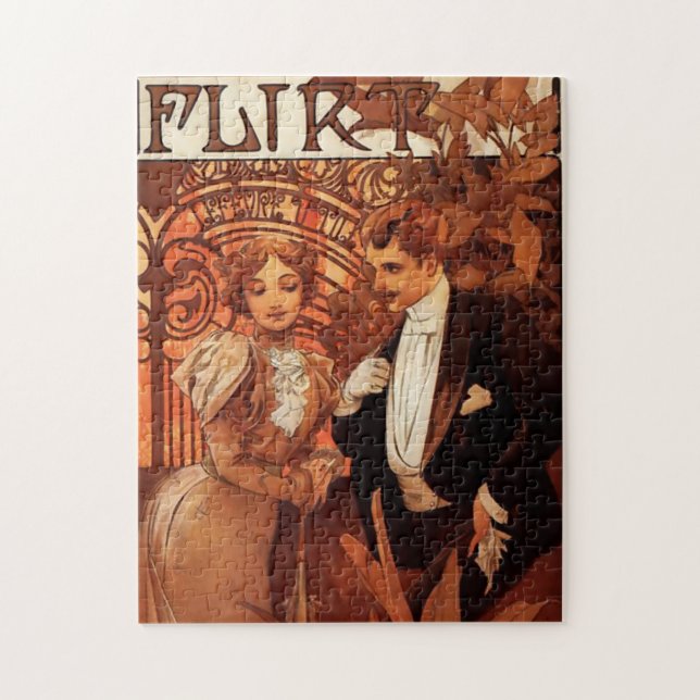 Flirt-Puzzlespiel Alphonse Mucha (Vertikal)