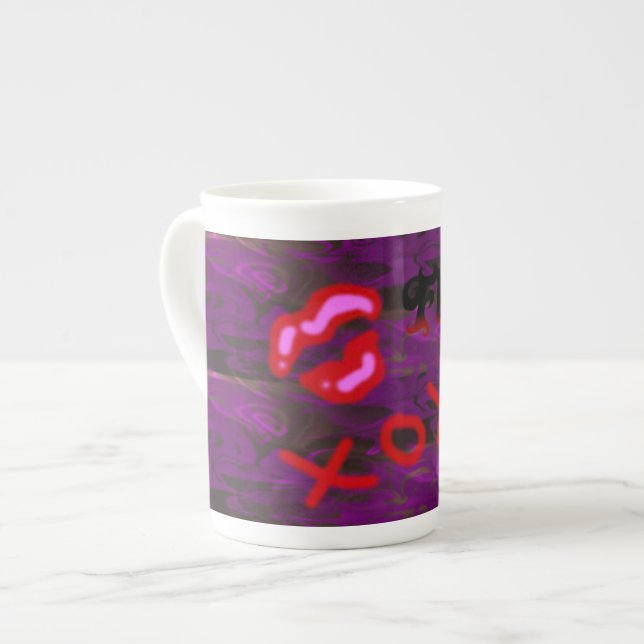 Flirt-Tasse Prozellantasse (Vorderseite Links)