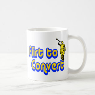 Flirt zum umzuwandeln kaffeetasse