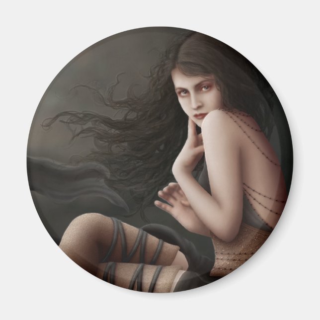 Flirten mit Sonnenuntergang Magnet (Vorne)