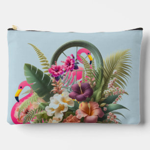 Flirtende tropische Flamingos Garten Zubehörtasche