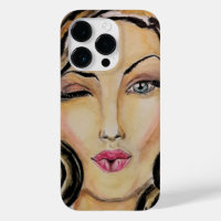 Flirting Woman Funny iPhone Case