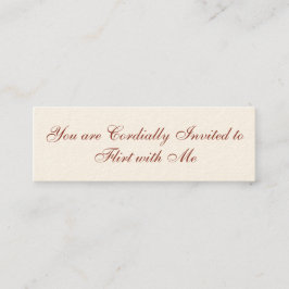 Flirtkarte Mini Visitenkarte