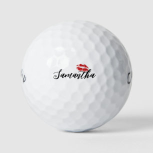 Flirtoser, lustiger, anpassbarer roter Lippen-Vale Golfball