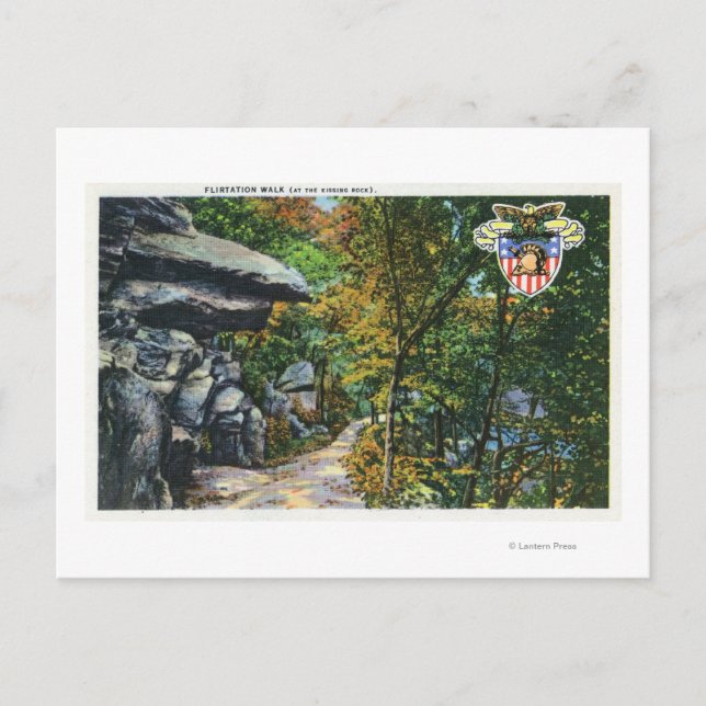 Flirtwanderung Aussicht auf den Kissing Rock Postkarte (Vorderseite)