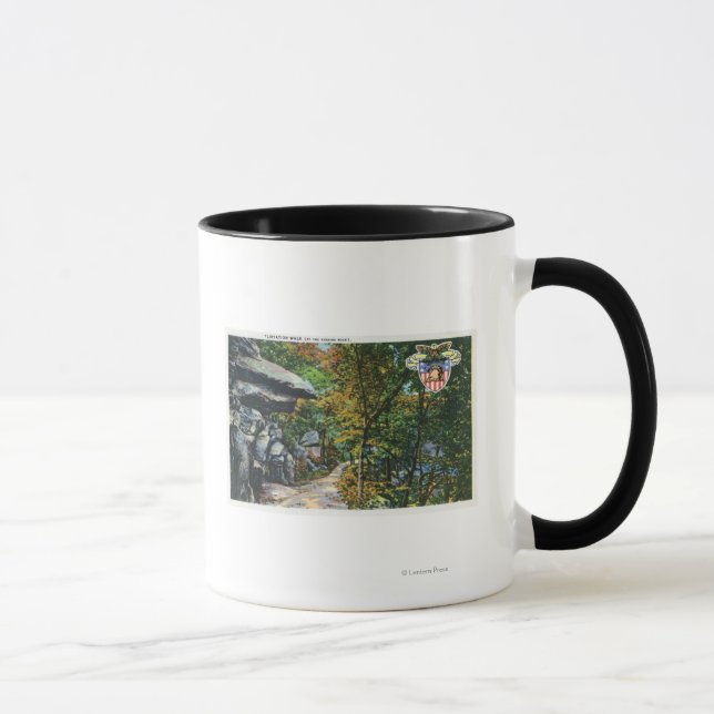 Flirtwanderung Aussicht auf den Kissing Rock Tasse (Rechts)