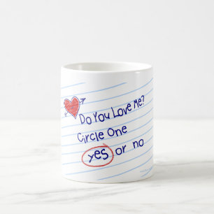 Flirty Fun Grade School Love Note Café Mug