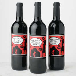 Flirty Wine Labels to Ignite Romance! Weinetikett