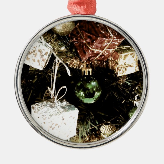 Flitter Silbernes Ornament (Vorne)