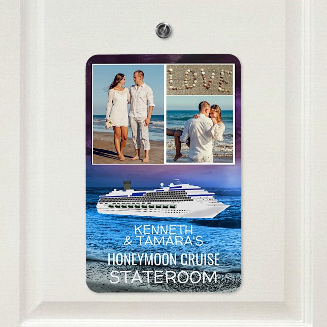 Flitterwochen Cruise Stateroom Door Marker Beach F Magnet (Von Creator hochgeladen)