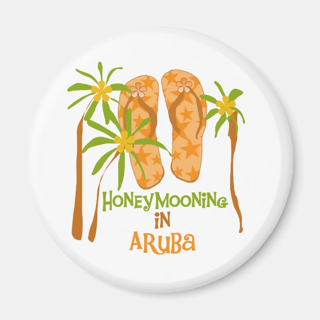 Flitterwochen in Aruba Magnet (Vorne)