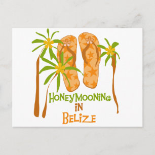 Flitterwochen in Belize Postkarte