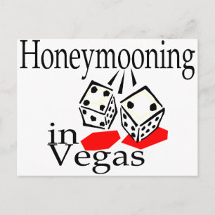 Flitterwochen in Vegas Postkarte