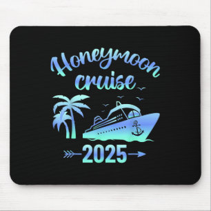 Flitterwochen Kreuzfahrt Frisch Vermählt 2025 Paar Mousepad