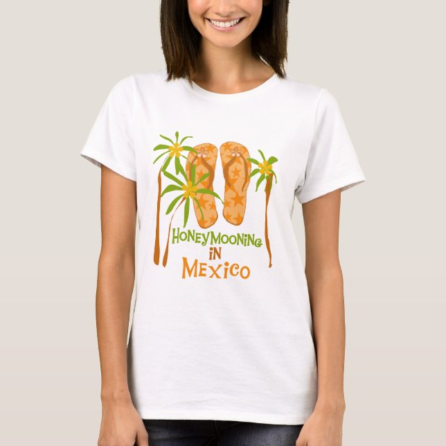Flitterwochen-Mexikot-shirts und -geschenke T-Shirt (Vorderseite)