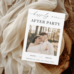 Flitterwochen-Party-Rezeption Nur Für Die Hochzeit Einladung