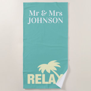 Flitterwochen Strandtücher für Mr. und Mrs.