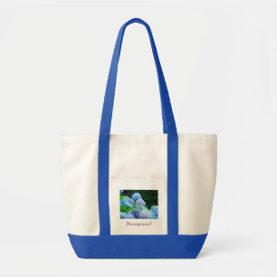 Flitterwochen! Tote Beutel Blue Hydrangea Blume Tragetasche