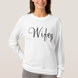 Flitterwochen Wifey T-Shirt<br><div class="desc">Perfektes Hochzeitsgeschenk für Ihr geliebt irgendjemandes Flitterwochen!</div>