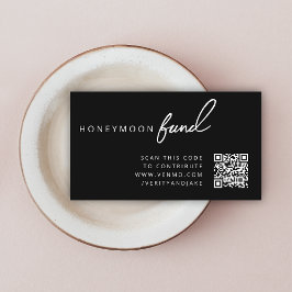 Flitterwochenfonds QR Code Hochzeit wünscht gut sc Begleitkarte