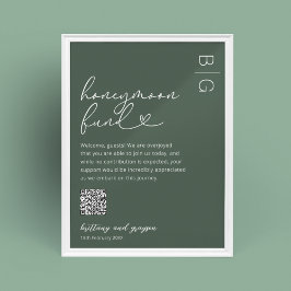 Flitterwochenfonds QR Code Wedding Poster