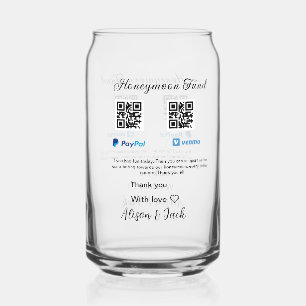 Flitterwochenfonds venomo paypal donation Q R paar Dosenglas