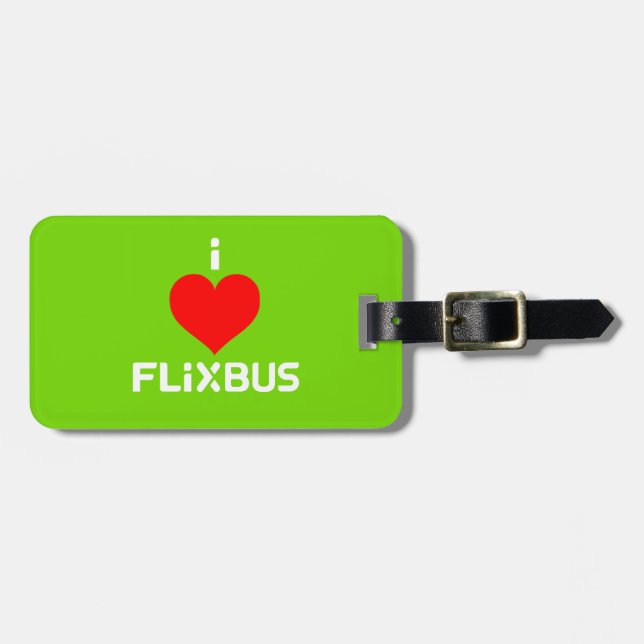 Flixbus-Gepäcktag Gepäckanhänger (Vorderseite horizontal)