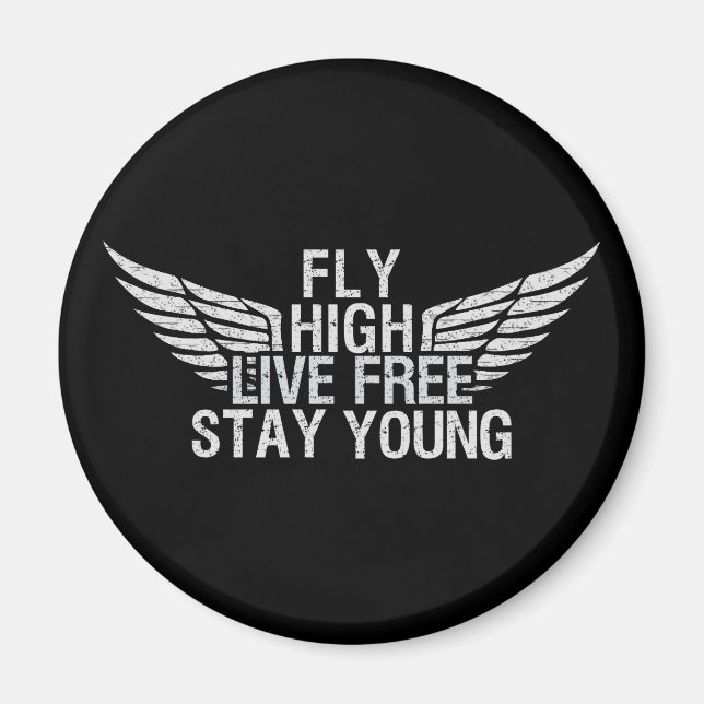 FLIY HIGH Custom-Magnet Magnet (Vorne)