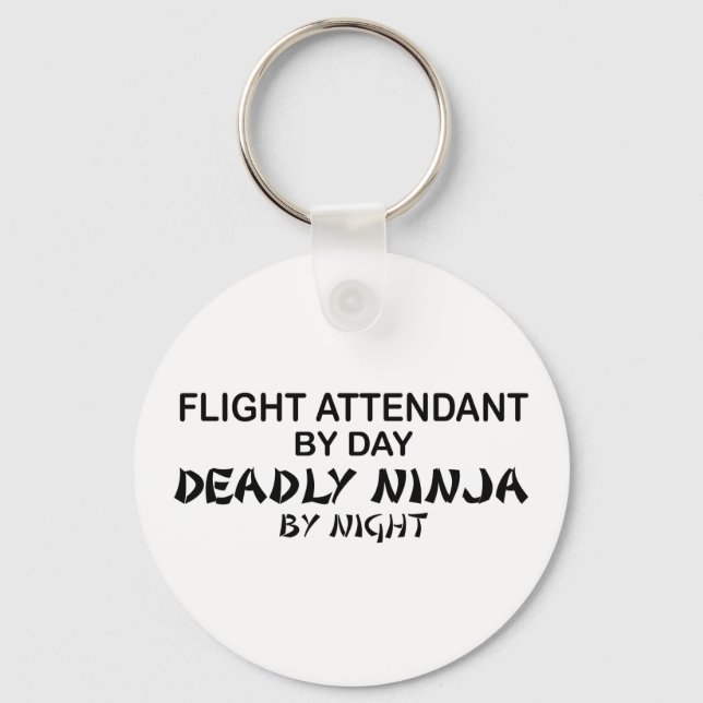 Fllight Attendant Deadly Ninja Schlüsselanhänger (Vorderseite)